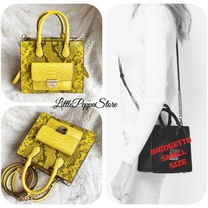 MICHAEL KORS BRIDGETTE SMALL MESSENGER CITRUS